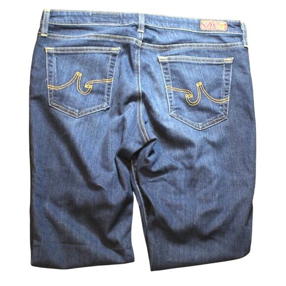 AG Adriano Goldschmied The Stevie Slim Straight Jeans Medium Wash Women Size 31 - Picture 3 of 9